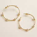 Allison Avery Pearl Hoops