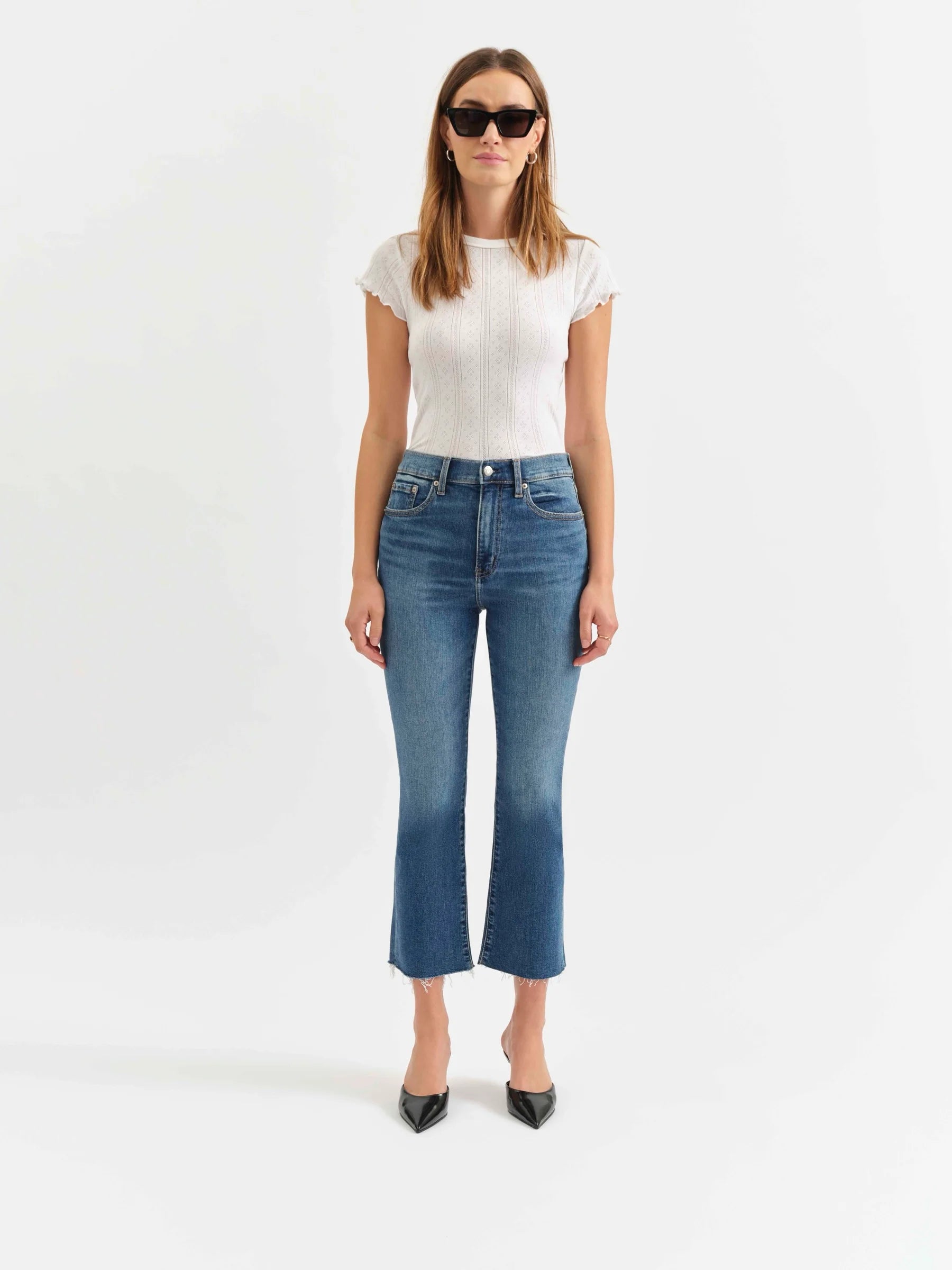 DAZE Denim Shy Girl High Rise Crop