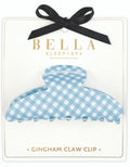 Bella Claw Clip Blue Gingham