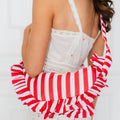 Hollis Ruffled Crossbody Red