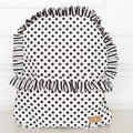 Hollis Polka Stripe Ruffled Nylon Backpack