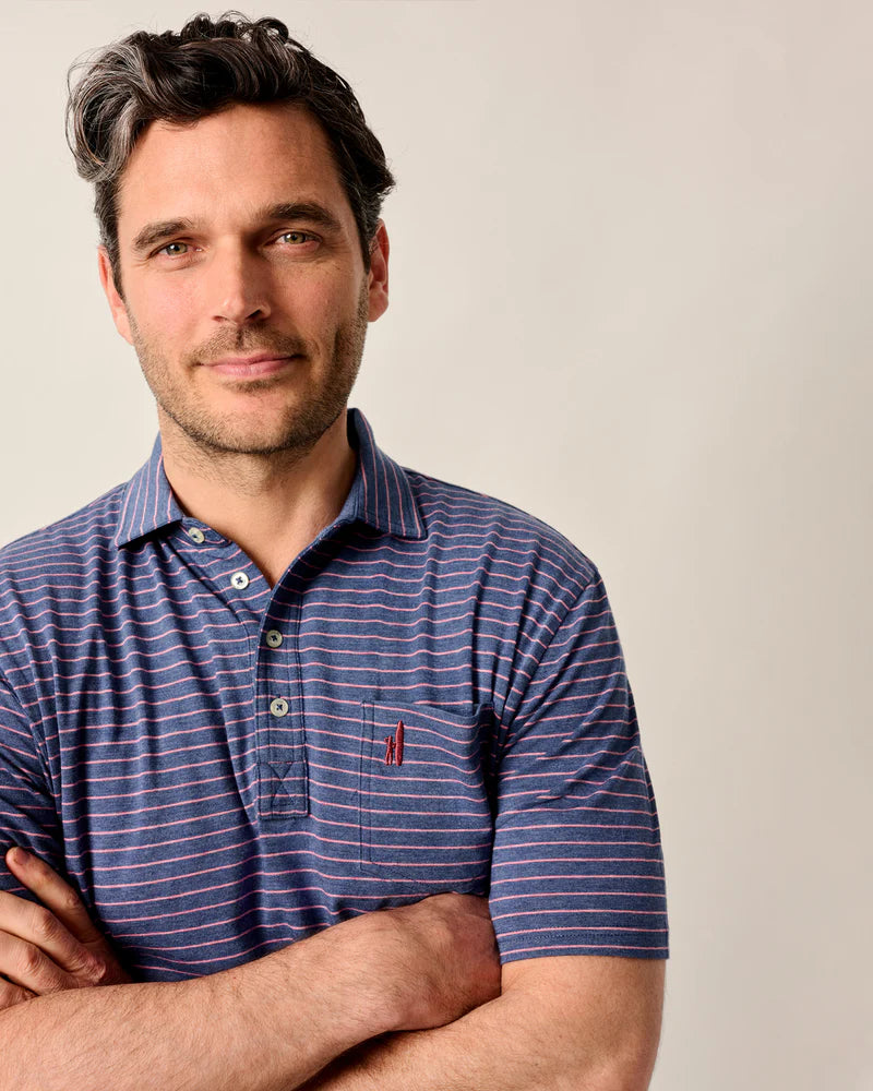 Johnnie-O Ryan Oceanside Stripe Short Sleeve Shirt