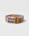 Johnnie-O Cotton Stretch Brown/Blue Belt