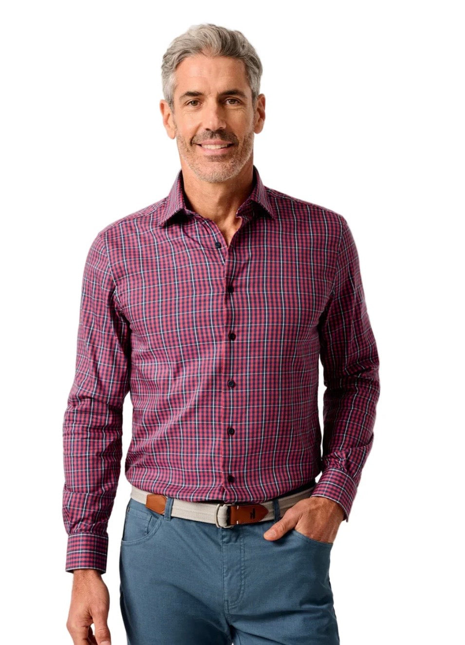 Johnnie-O Kenney Lobster Red Button Down
