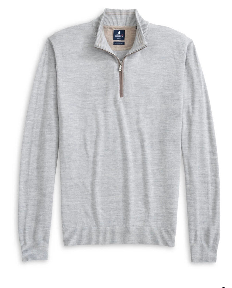 Johnnie-O Raynor 1/2 Zip Sweater Gray
