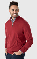 Johnnie-O Raynor 1/2 zip Cinnamon