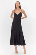 Adelyn Rae black V-Neck Slip Shift Dress