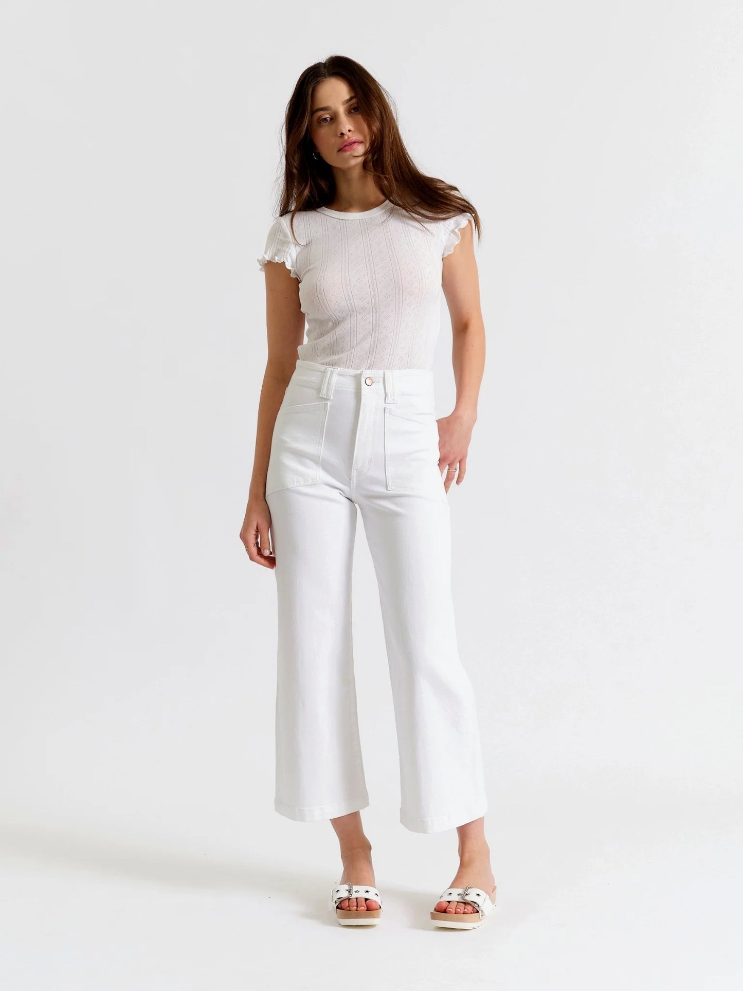 Daze Valley Girl High Rise Lamb Denim