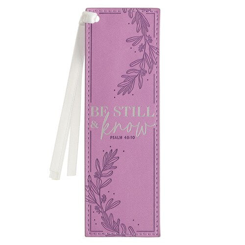 Bookmark Leather Purple Be Still