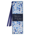 Bookmark Leather Navy Floral