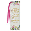 Bookmark Leather Cream Floral