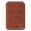 Magnetic Phone Wallet Leather Brown