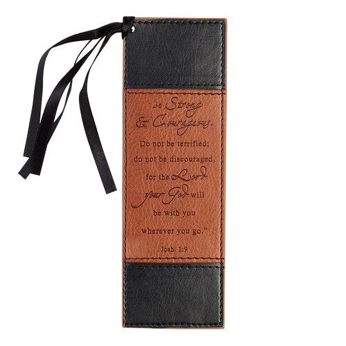 Bookmark Leather black/brown