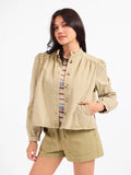 Sadie and Sage Wildhearted Jacket and Short Set In Olive Green