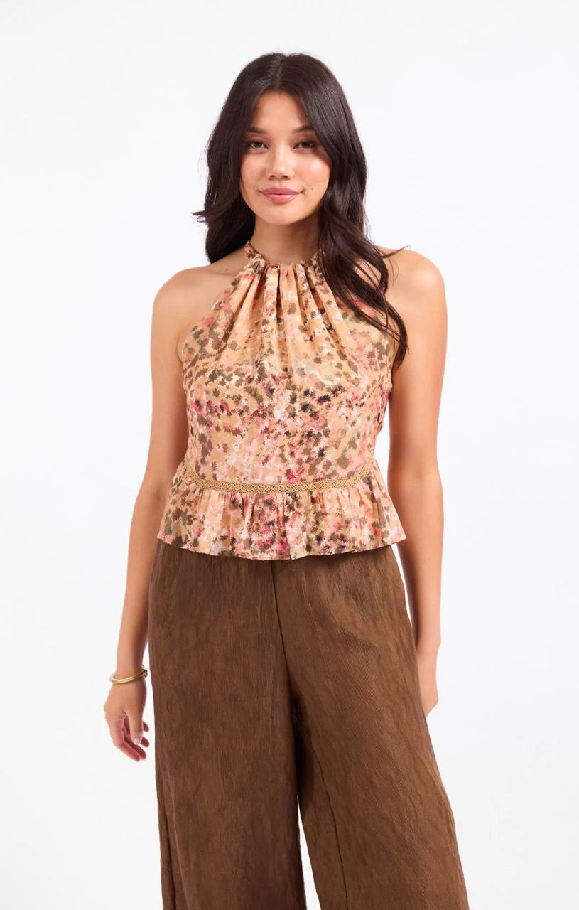 Sadie and Sage Sunset Canyon Halter Skort Set In Multi
