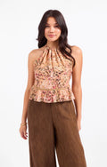 Sadie and Sage Sunset Canyon Halter Skort Set In Multi