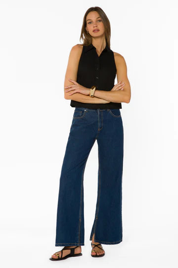 Velvet Heart Roselle Sleeveless Black Top