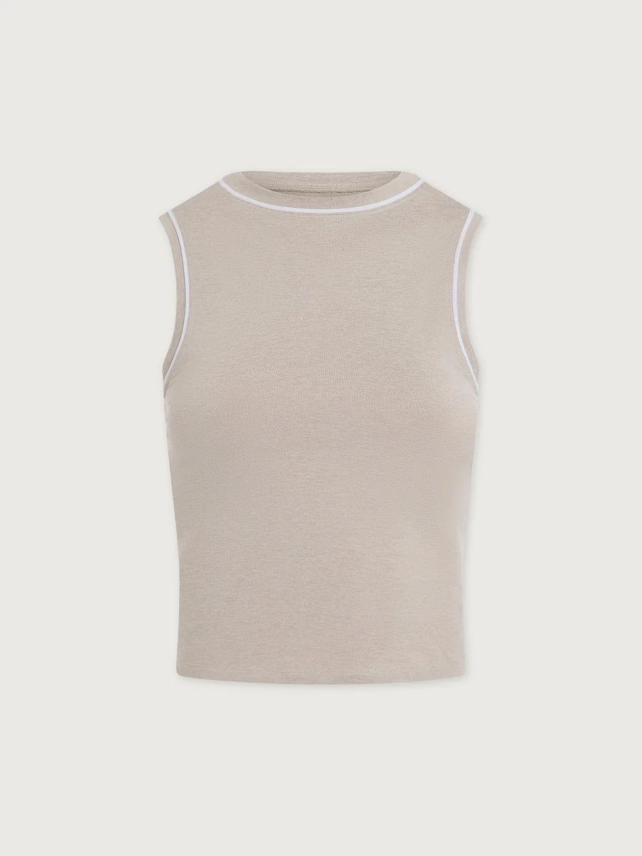Varley Lettie Tank Pebble Marble