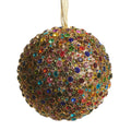 4" Multicolor Jewel Ball Ornament