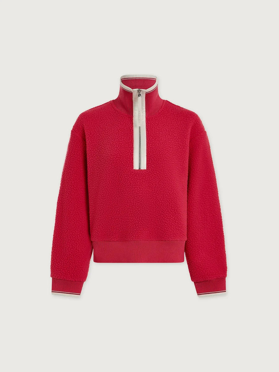 Varley Anika Half Zip Fleece Pink Begonia