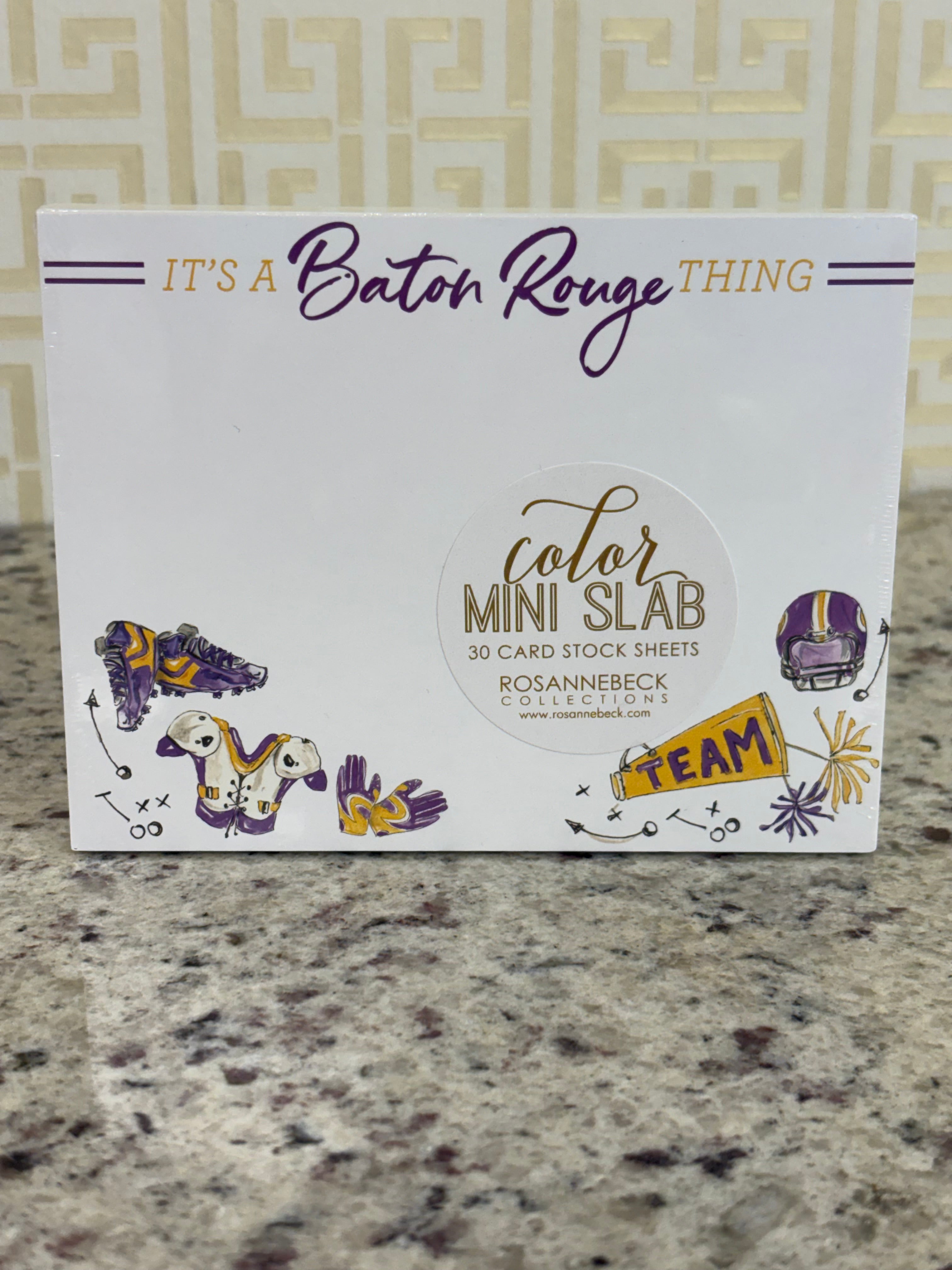 RB LSU Mini Notebook Slab