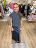 Molly Bracken Grey Knitted Sleeveless Sweater