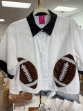 QOS Sequin Football Top