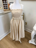 Sadie and Sage Classic Beauty Midi Dress Cream Black