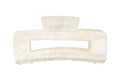 CB Bella White Marble Claw Clip