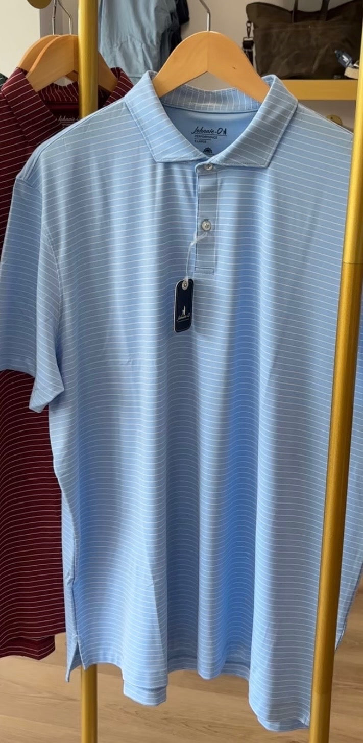 Johnnie O Beau Polo in Gulf Blue