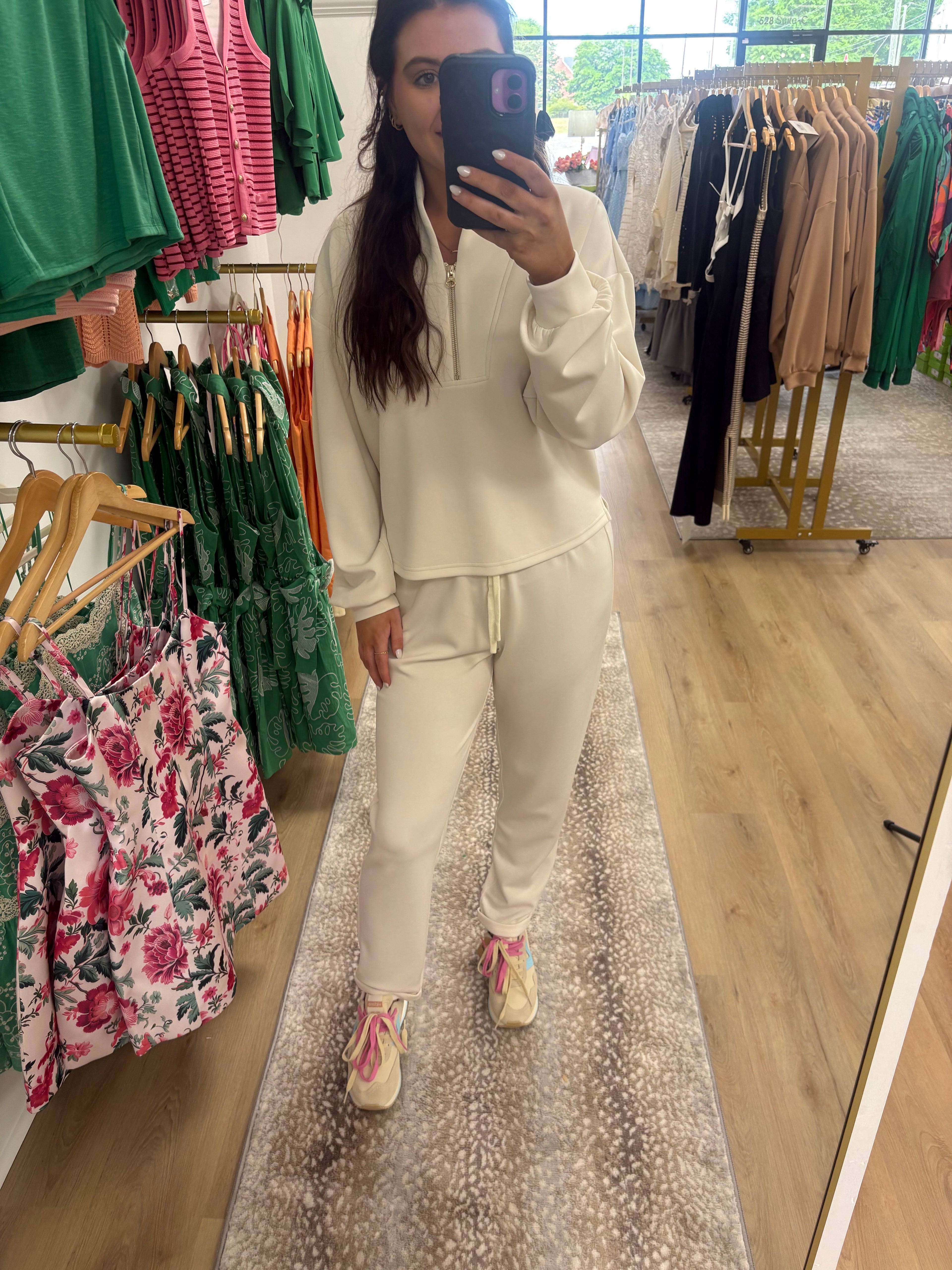 Gabrielle Knitted Jackie Pants Off White