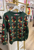QOS Green Multi Turkey Sweatshirt