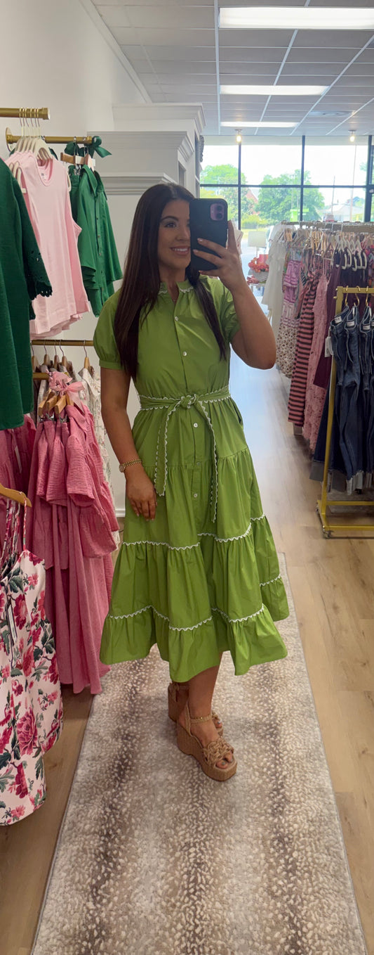 Sincerely Ours Lime Maxi Dress