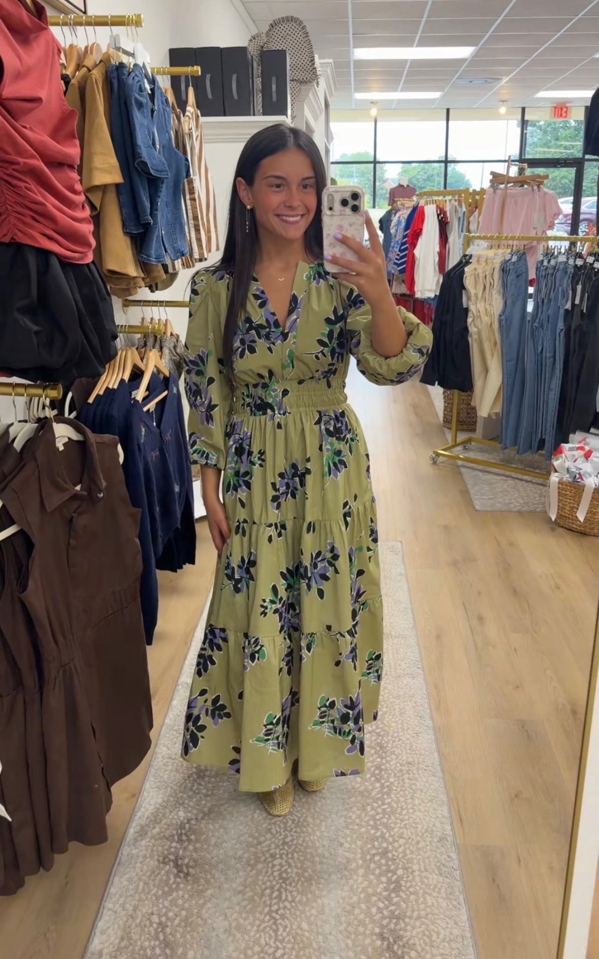 MMIS Verdant Leaves Maxi Dress