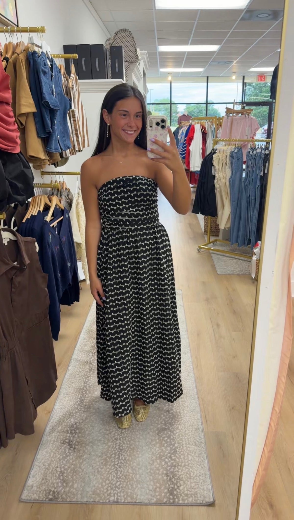 MMIS Stitch Muse Black Strapless Dress