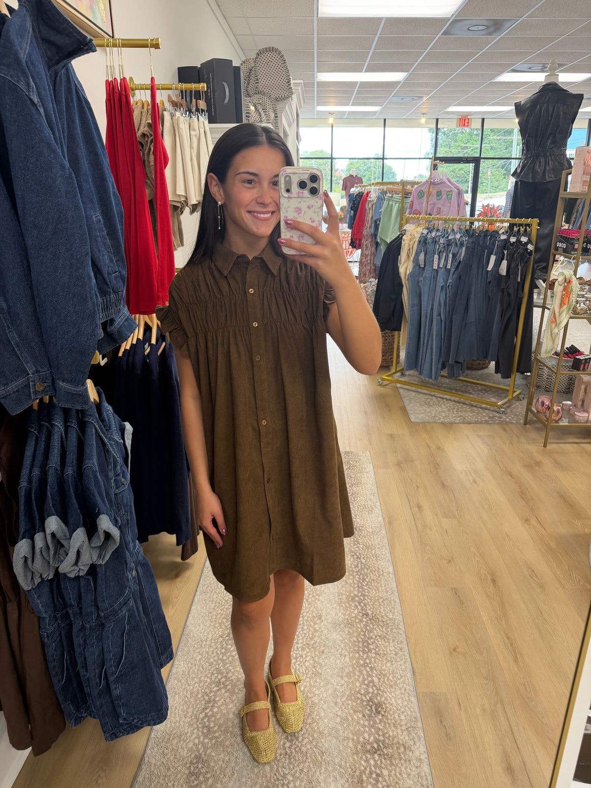 Molly B Woven Dress - Chocolate