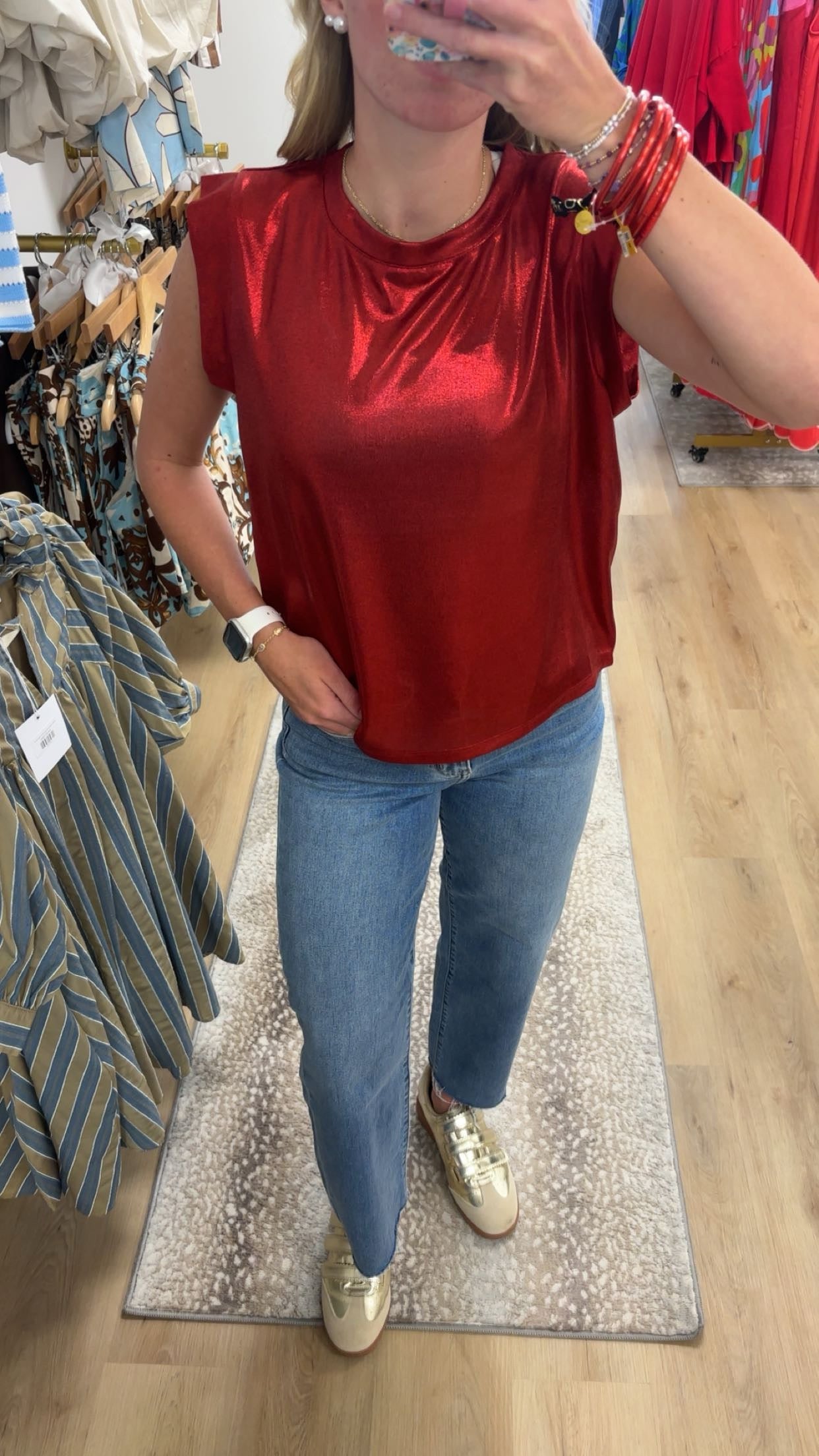 Velvet Heart Rossin Shiny Ruby Foil Top