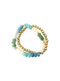 Gemelli Bracelet Set Jamie Green Blue