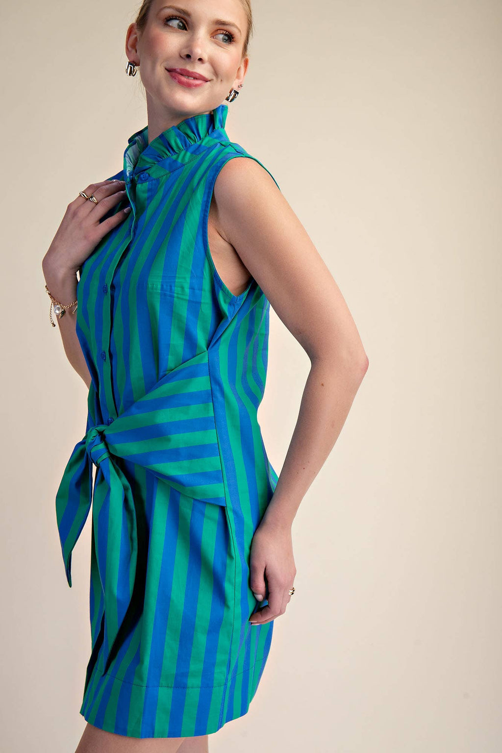 Glam Stripe Dress S