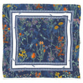 anbfashion - Botanical Floral Garden Silky Bandana Square Neck Scarf 5: NV