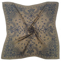 anbfashion - Bandana Print Square Scarf WLQS-745: BRN
