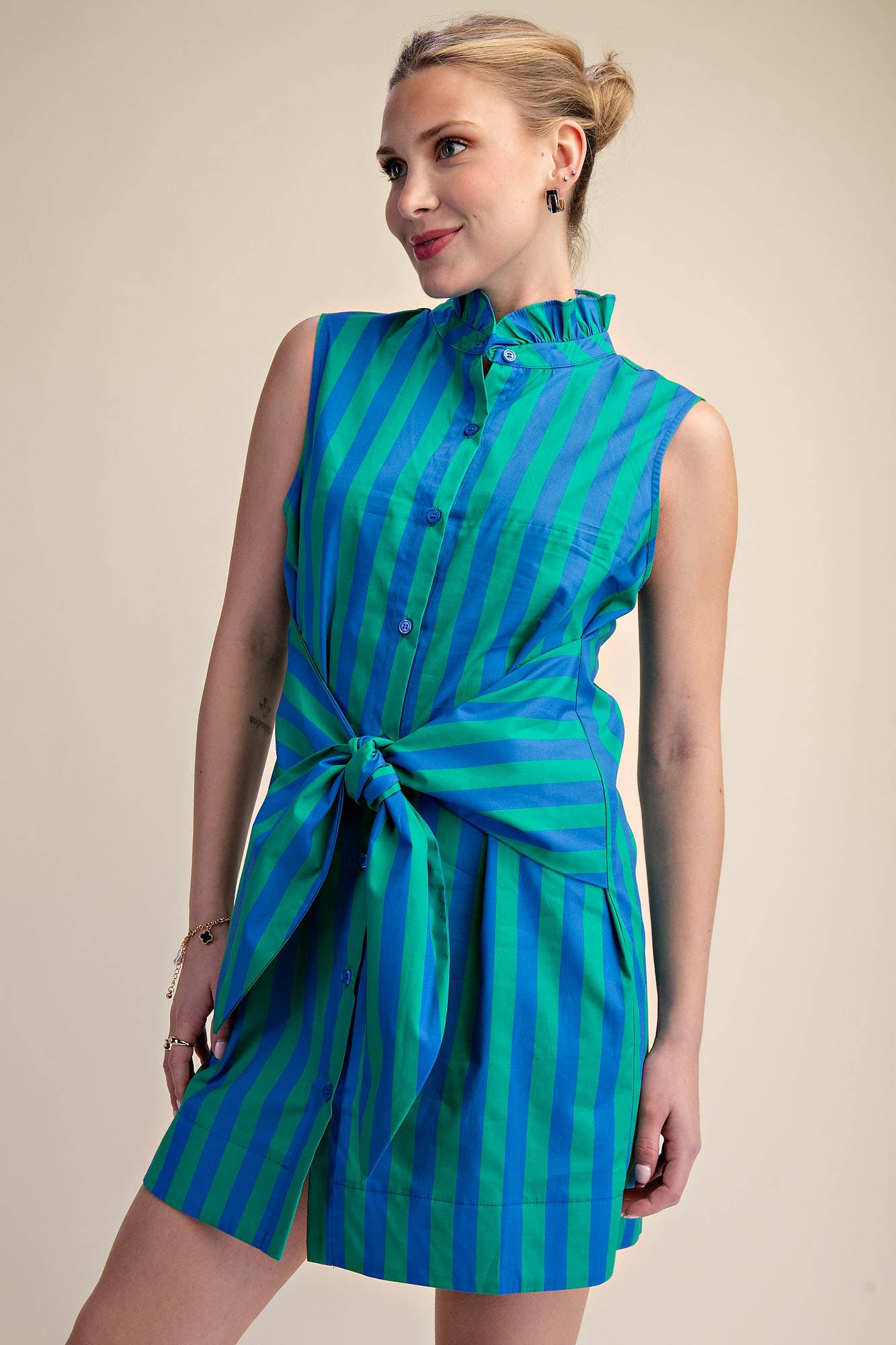 Glam Stripe Dress S