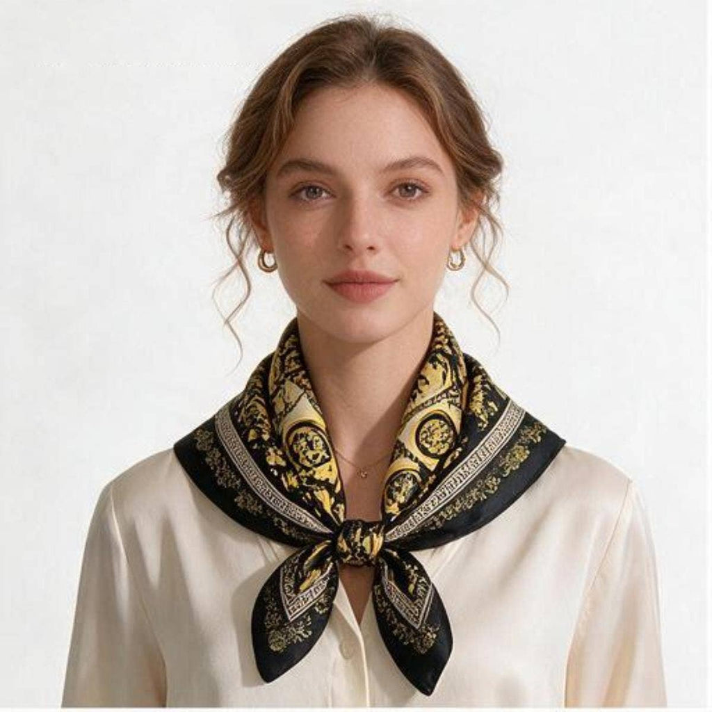 anbfashion - Paisley Silky Bandana Square Neck Scarf LVSC-325: RBL