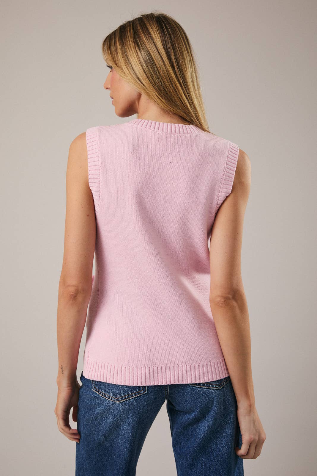Sunday Edition - BUTTON DOWN KNIT VEST: H GREY