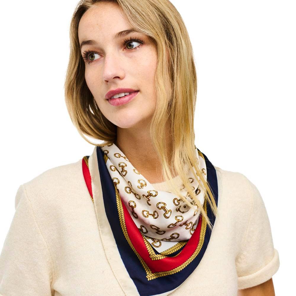 anbfashion - SILKY SQUARE NECK SCARF SPSS-3510: Nv