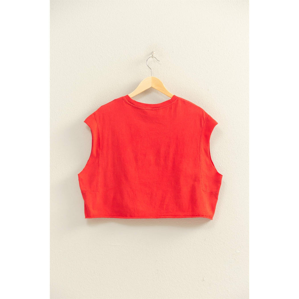 Double Zero - Crew Neck Boxy FUCHSIA