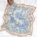 Blooming Floral Square Scarf - MNT