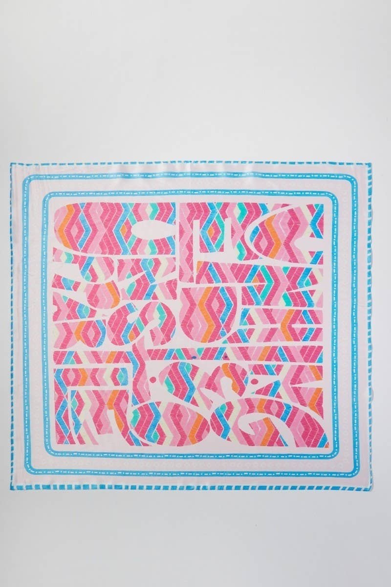 Abstract Tribal Print Bandana BS0135: Pink