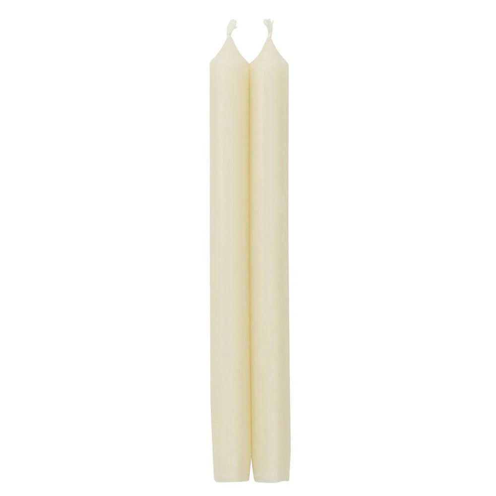 Caspari Ivory Candle Pairs 12 Inch