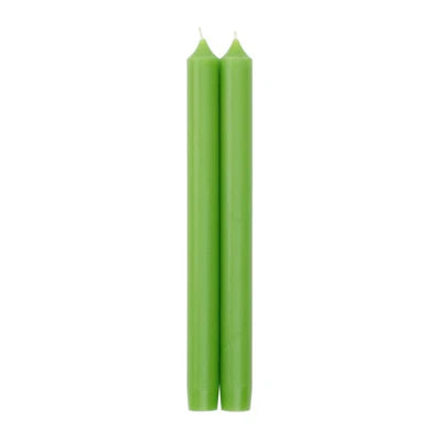 Caspari Chartreuse Candle Pairs 10 inch